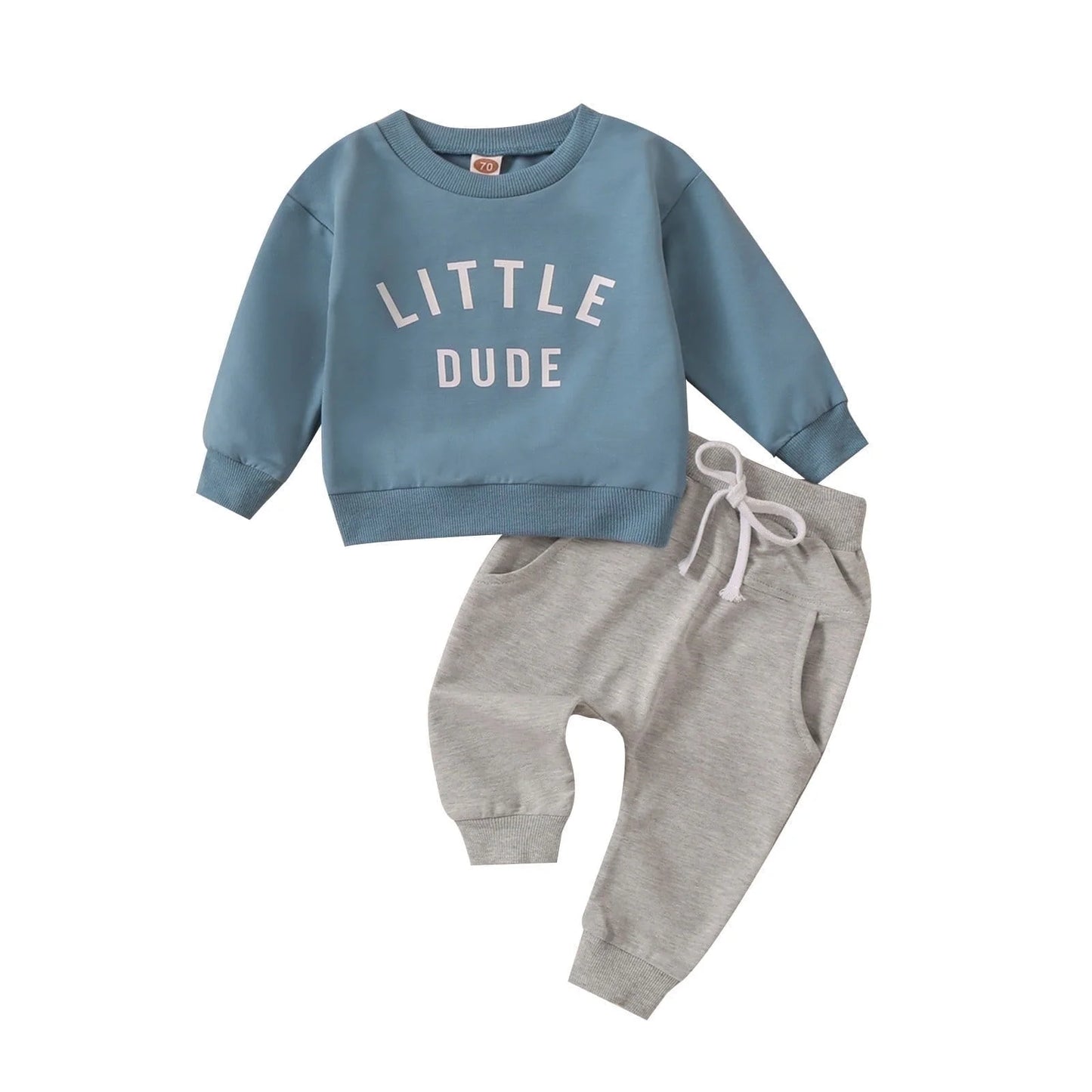 Toddler Kids Baby Boy Fall Outfits 1T 2T 3T Letter Print Long Sleeve Tops Pants Winter Clothes Sets