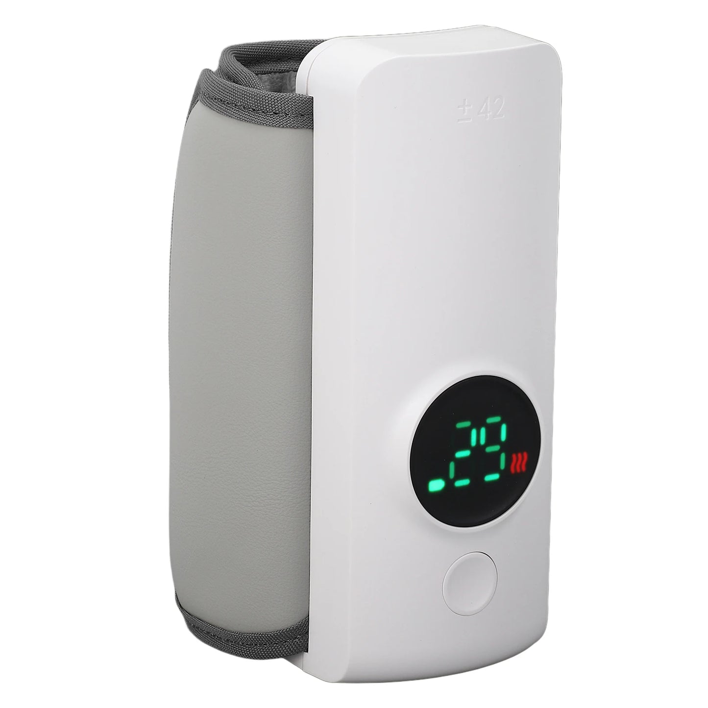 Portable Bottle Warmer Fast Heating Accurate Temperature Control Milk Bottle Warmer Cover Multifunctional ABS Leather for Home