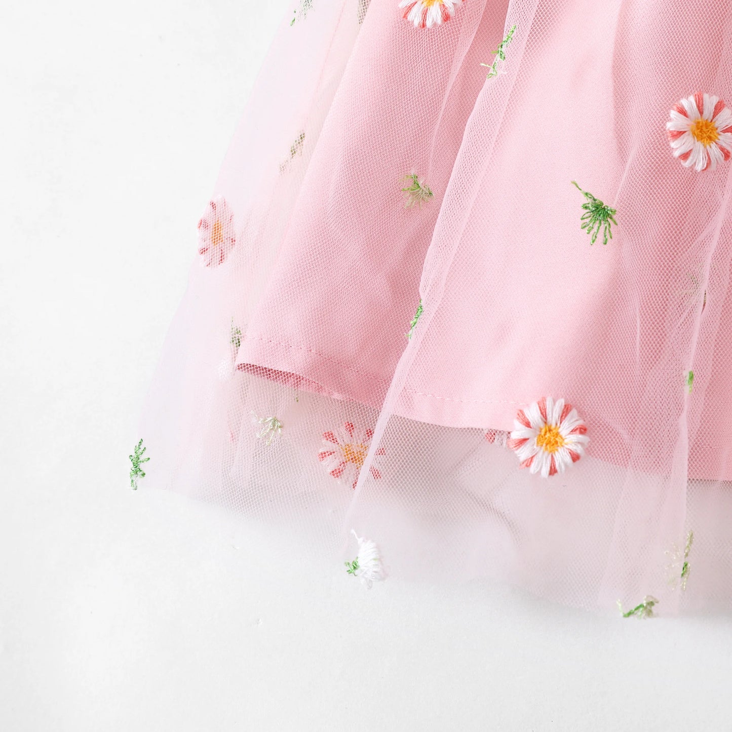 Summer Girls Clothes Toddler Girl Sweet Flutter Sleeve Flower Dress, Pink, 3-4 Years