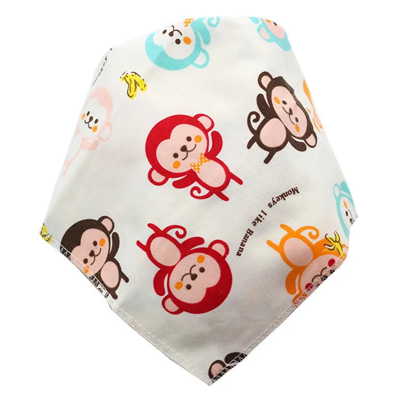 Baby Bibs Triangle Cotton Cartoon Child Baberos Bandana Bibs Babador Dribble Bibs Newborn Slabber Absorbent Cloth