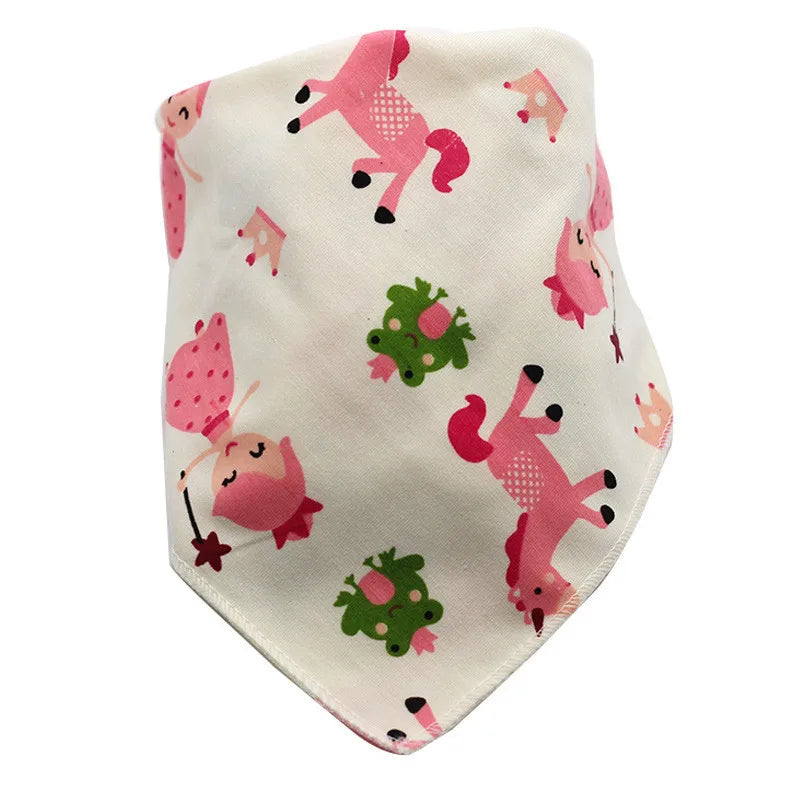 Baby Bibs Triangle Cotton Cartoon Child Baberos Bandana Bibs Babador Dribble Bibs Newborn Slabber Absorbent Cloth