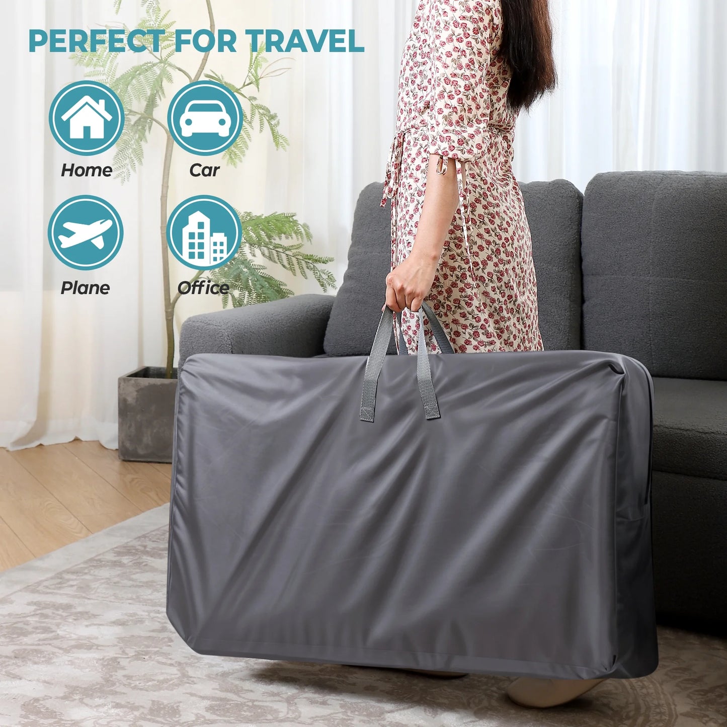 Portable Baby Bedside Sleeper Bassinet with Waterproof Mattress Pad for Infant Newborn up to 12 Month