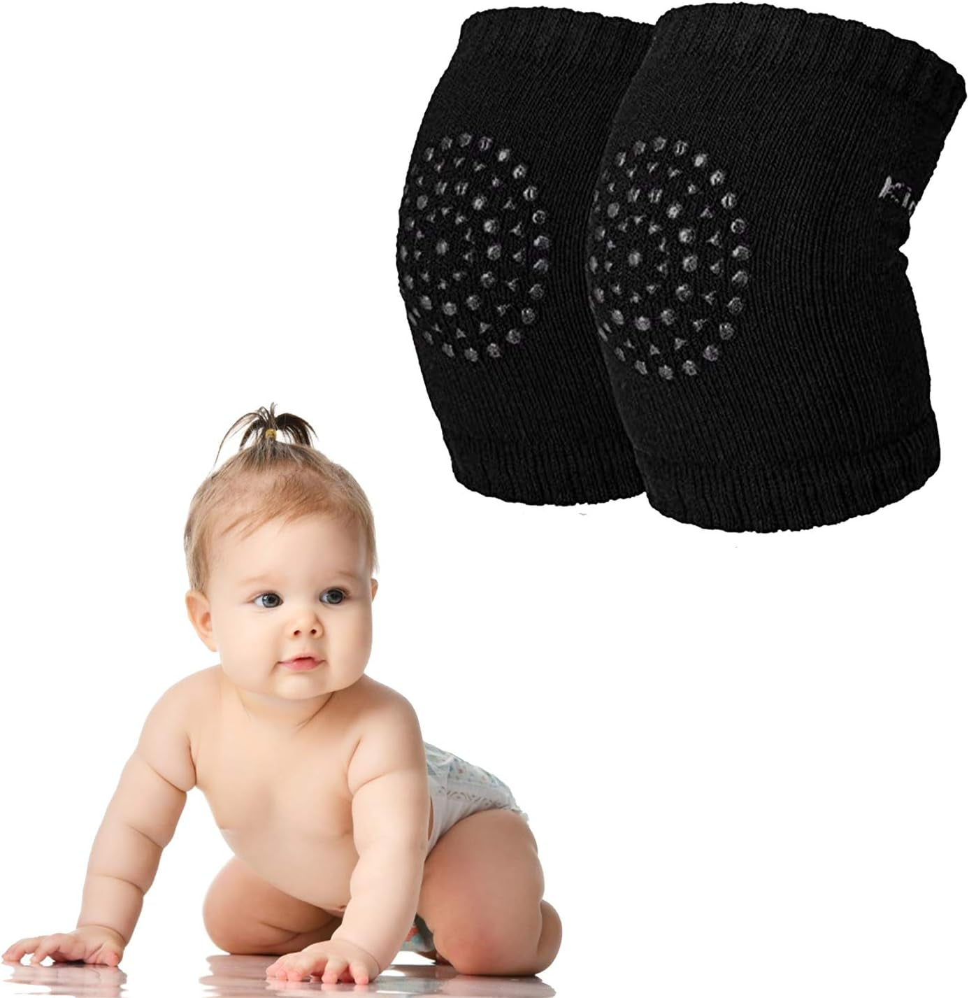 Baby Knee Pads for Crawling - Anti-Slip Knee Pads for Inflant,Elbow Leg Warmers - 1 Pairs