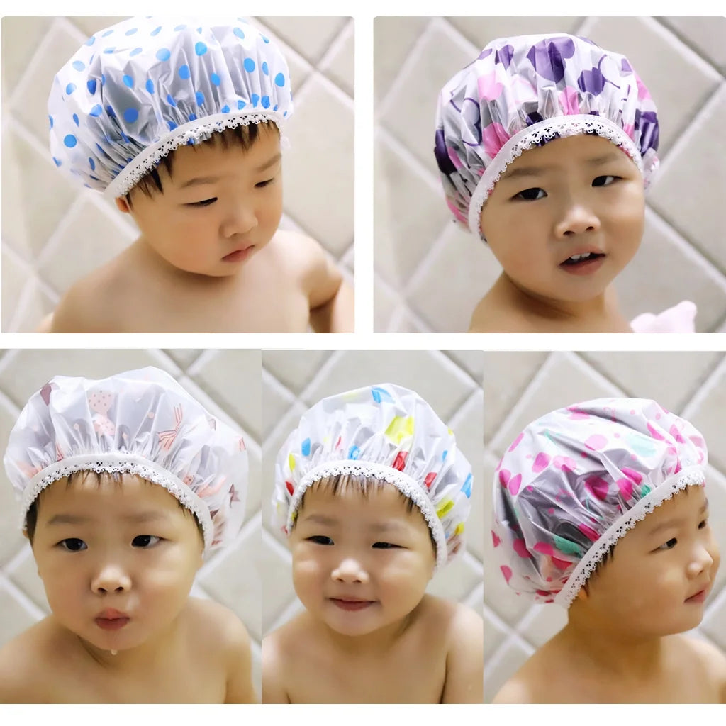 Waterproof Cap Safe Baby Shower Cap Kids Bath Visor Hat Adjustable Baby Shower Cap Protect Eyes Hair Wash Shield for Children