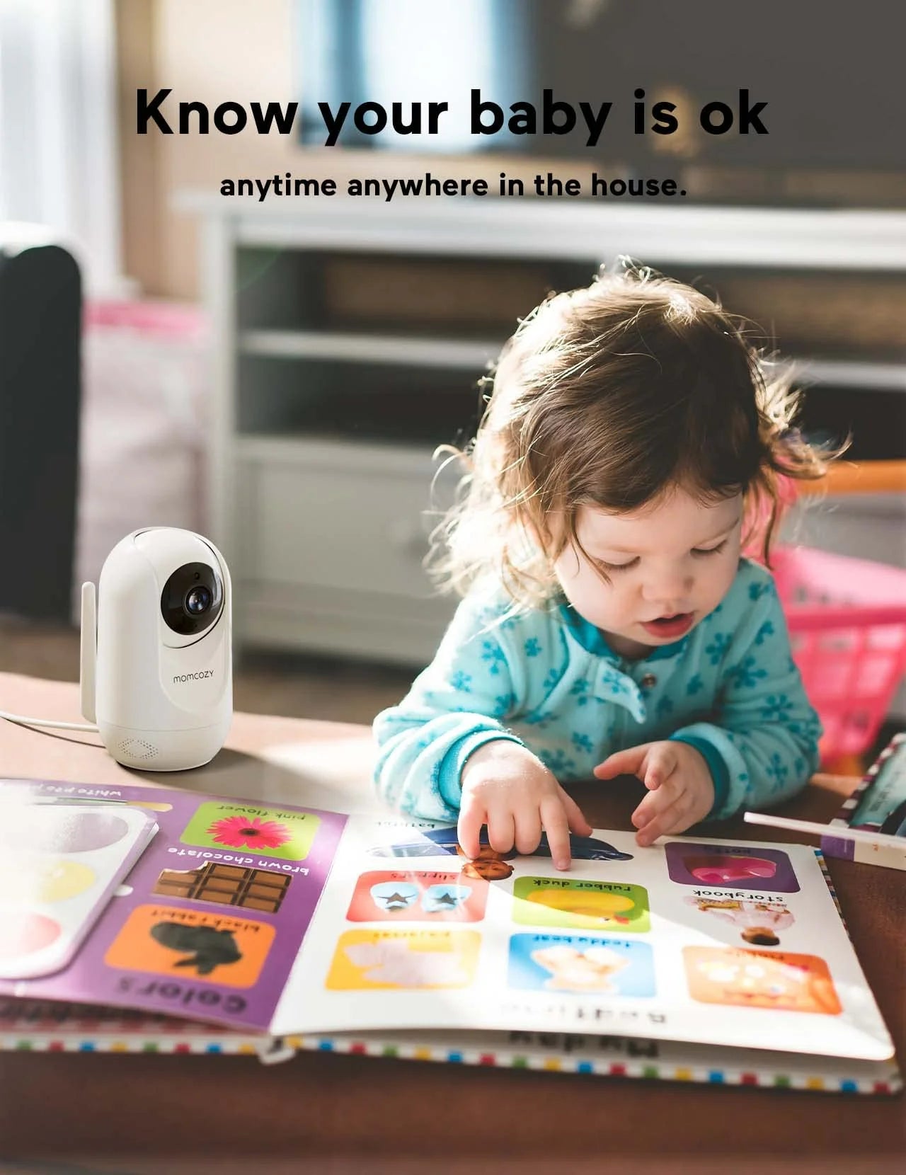 Video Baby Monitor, 5'' Display, 1080P HD, Infrared Night Vision, Long Range, 2-Way Talk