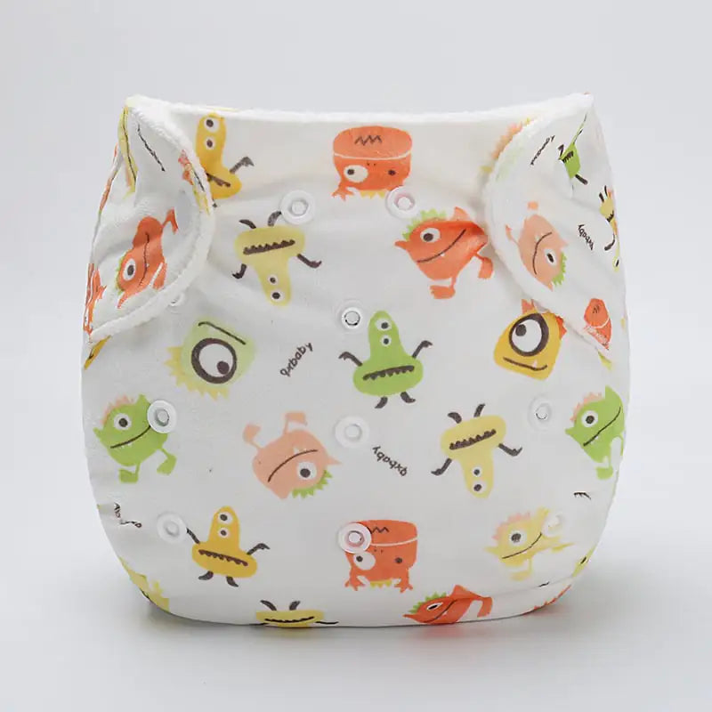 Cartoon Baby Cloth Diaper Pants – Reusable & Adjustable for 0–3 Years