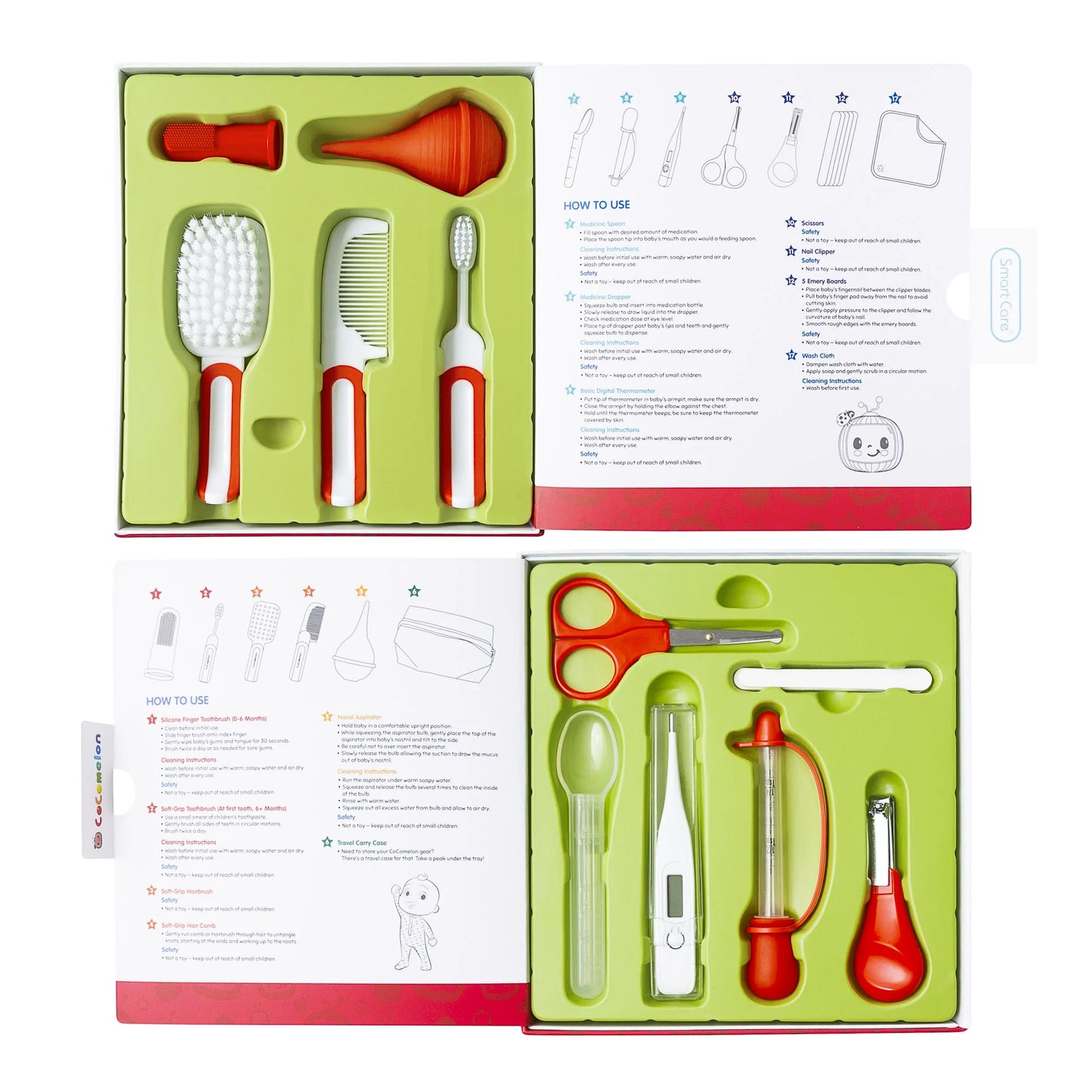 Cocomelon Health & Grooming Kit for Toddlers, 17 Piece Kit