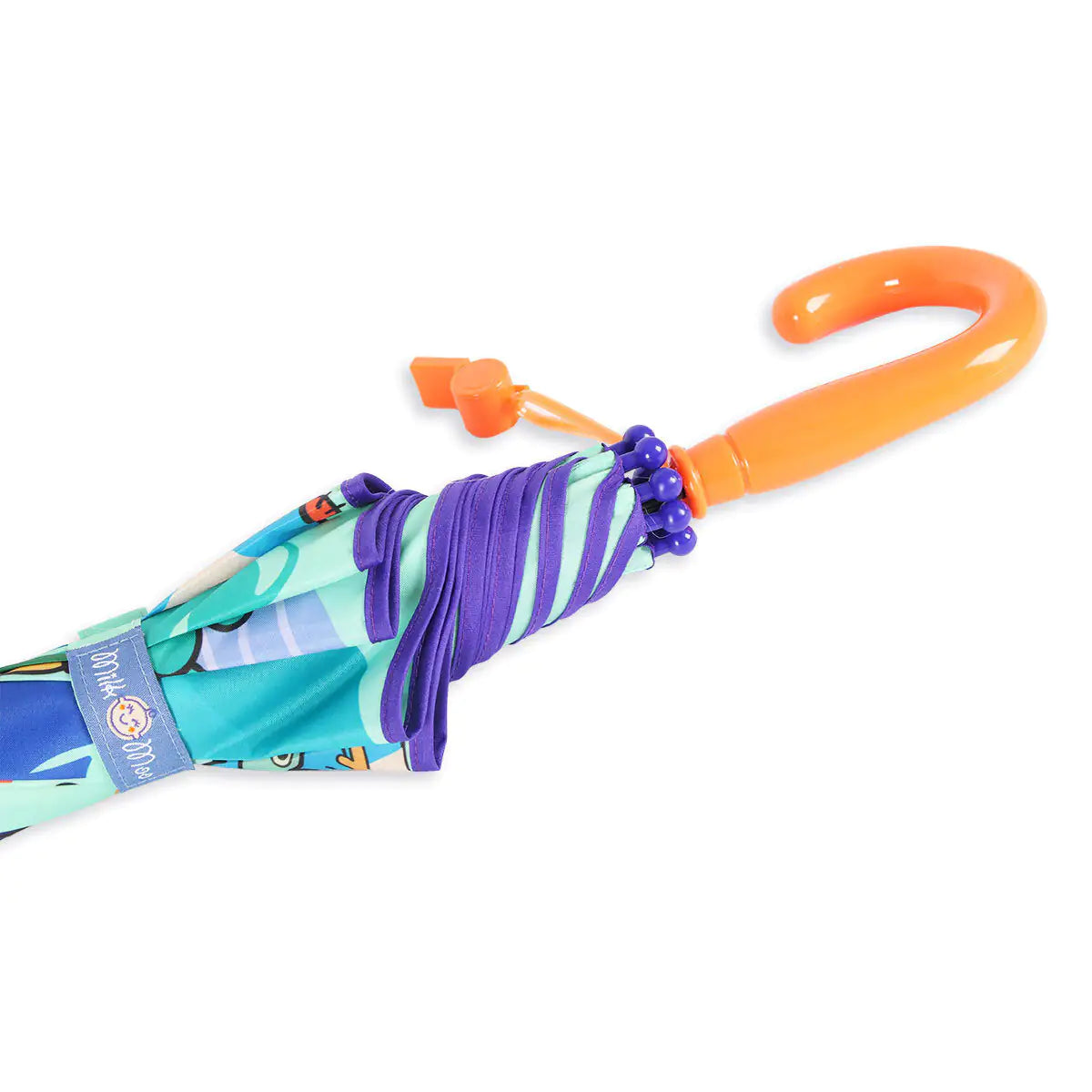 Milk&Moo Jungle Friends Kids Umbrella – Lightweight, Windproof, Manual Open, Unisex Design for Boys & Girls