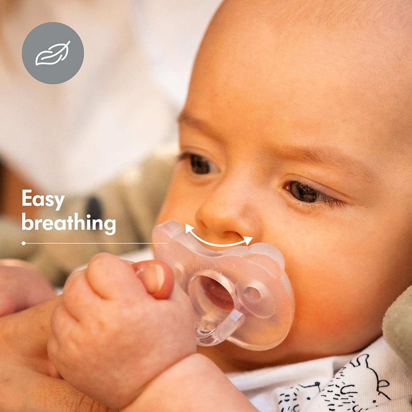 Baby Pacifier | 6-18 Months | Includes Sterilizing Case | 2-Pack | Soft Silicone | Bpa-Free | Supports Natural Suckling | Blue