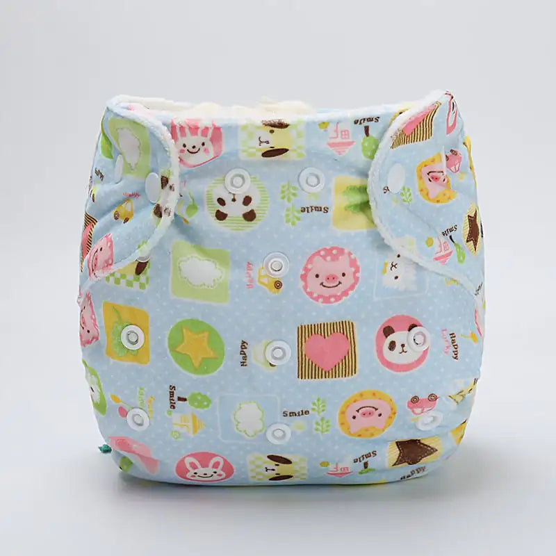 Cartoon Baby Cloth Diaper Pants – Reusable & Adjustable for 0–3 Years