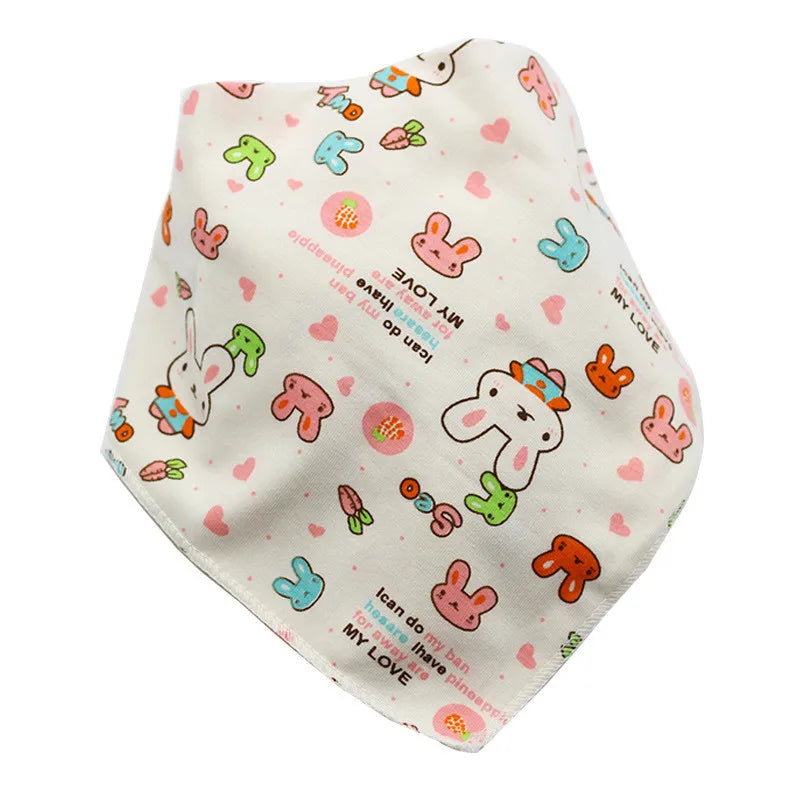 Baby Bibs Triangle Cotton Cartoon Child Baberos Bandana Bibs Babador Dribble Bibs Newborn Slabber Absorbent Cloth