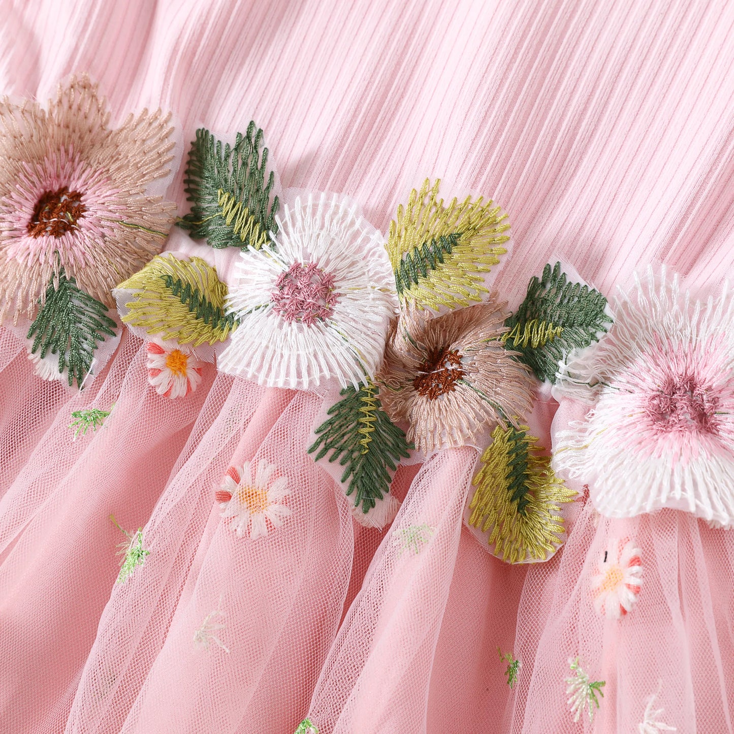 Summer Girls Clothes Toddler Girl Sweet Flutter Sleeve Flower Dress, Pink, 3-4 Years