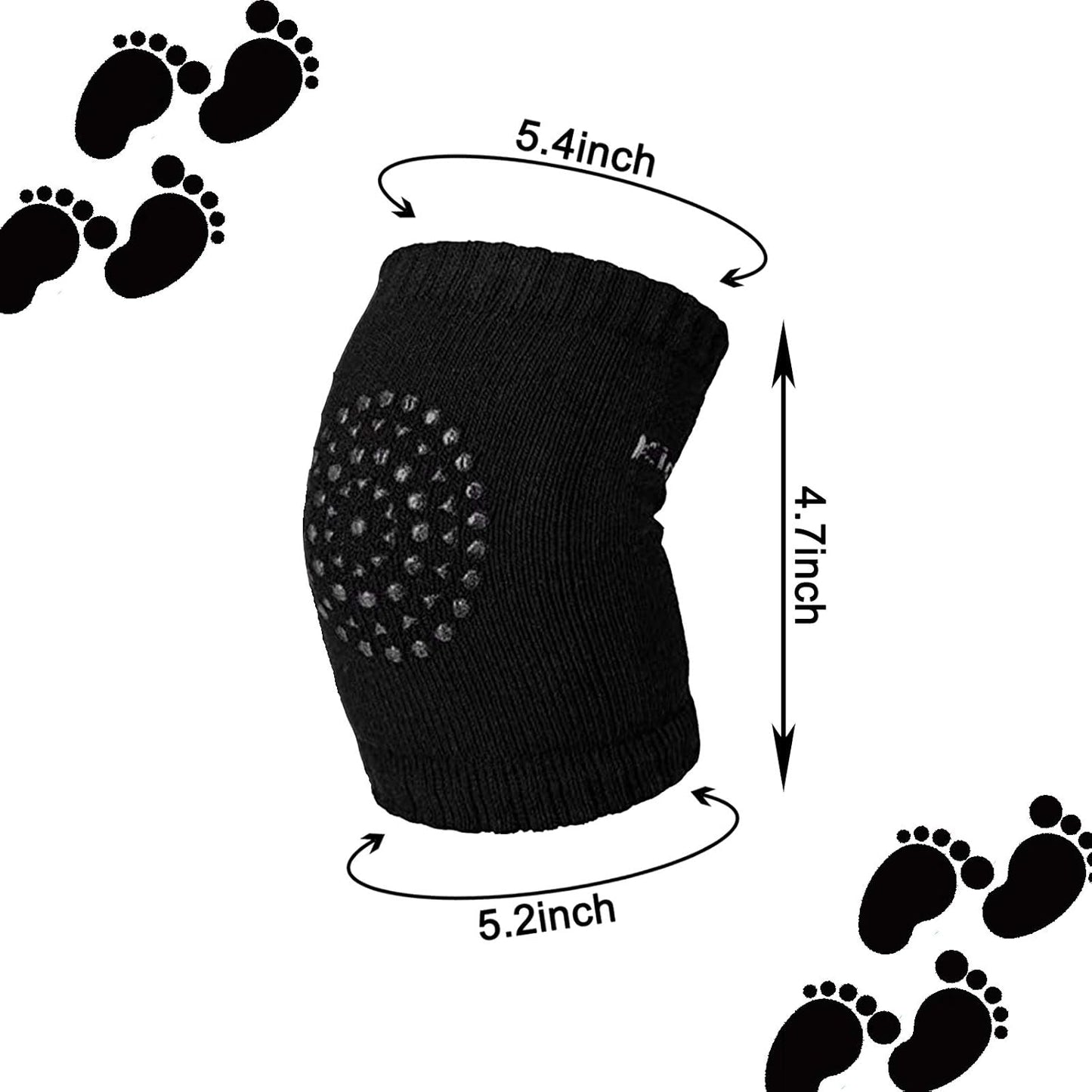 Baby Knee Pads for Crawling - Anti-Slip Knee Pads for Inflant,Elbow Leg Warmers - 1 Pairs