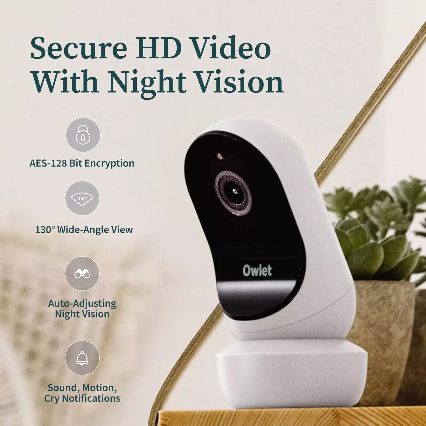 ® Dream Duo 2 Smart Baby Monitor: Fda-Cleared Dream Sock® plus Cam 2 HD Wifi Video - Bedtime Blue