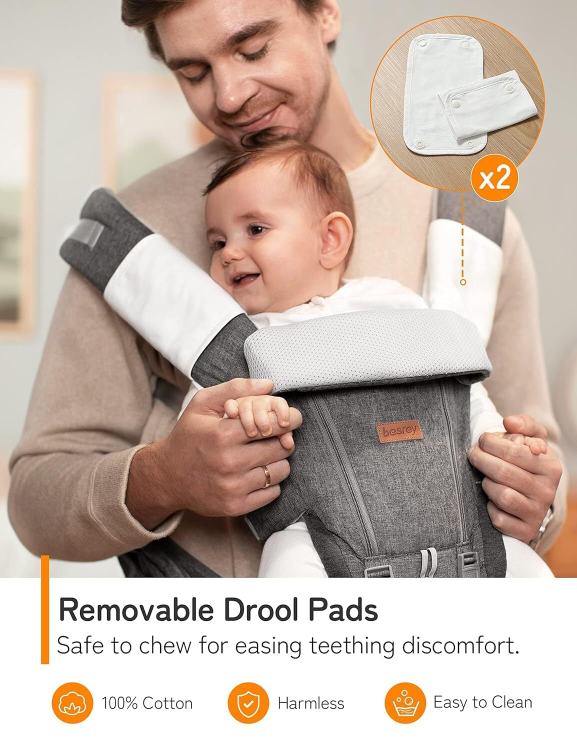 Baby Carrier with Hip Seat - Kangaroo Carrier Baby Body Holder with Waist Strap