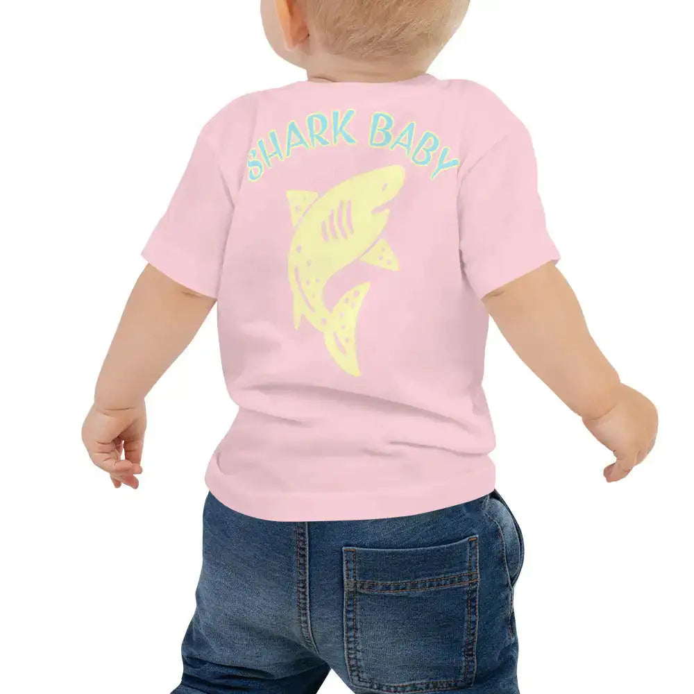 Shark Baby Short Sleeve Tee – Tropical Seas Cotton Jersey T-Shirt for Infants