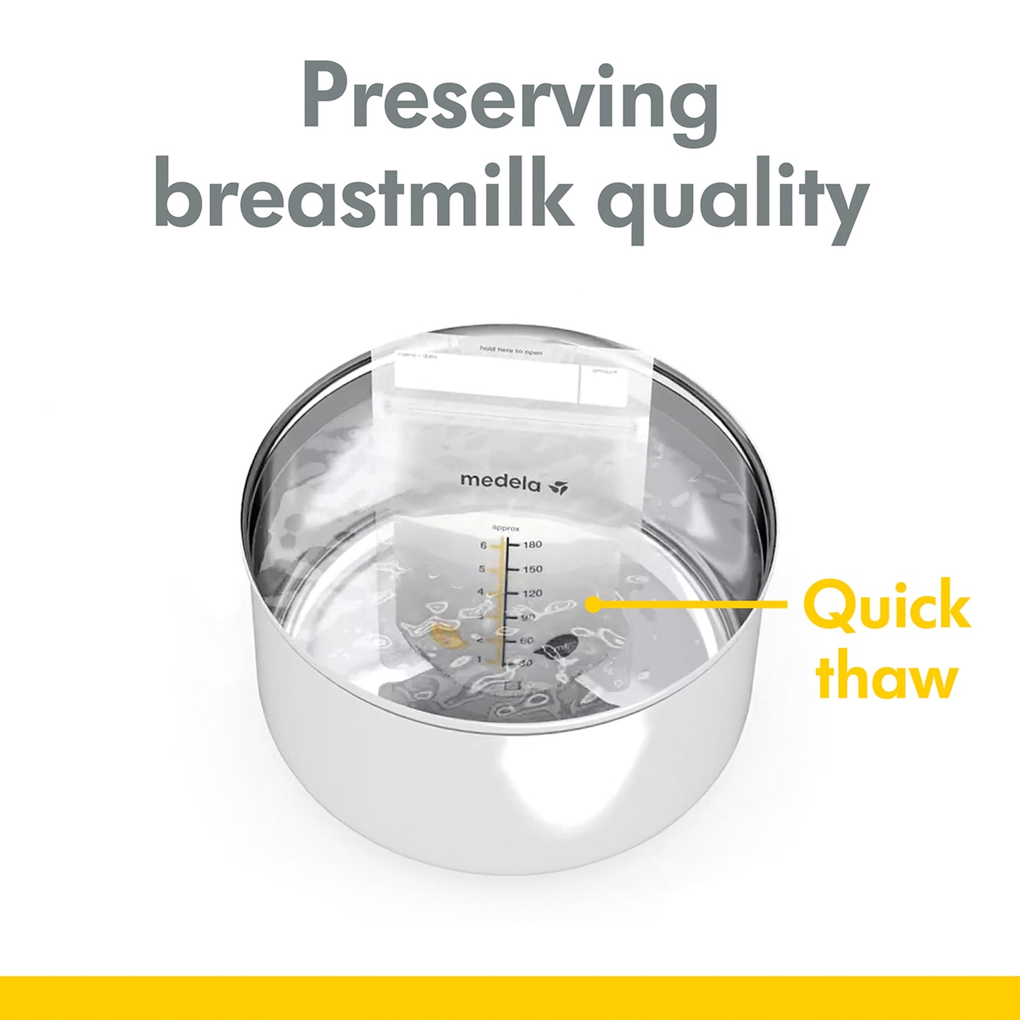 Breast Milk Storage Bags, 6Oz/180Ml, 100-Pack