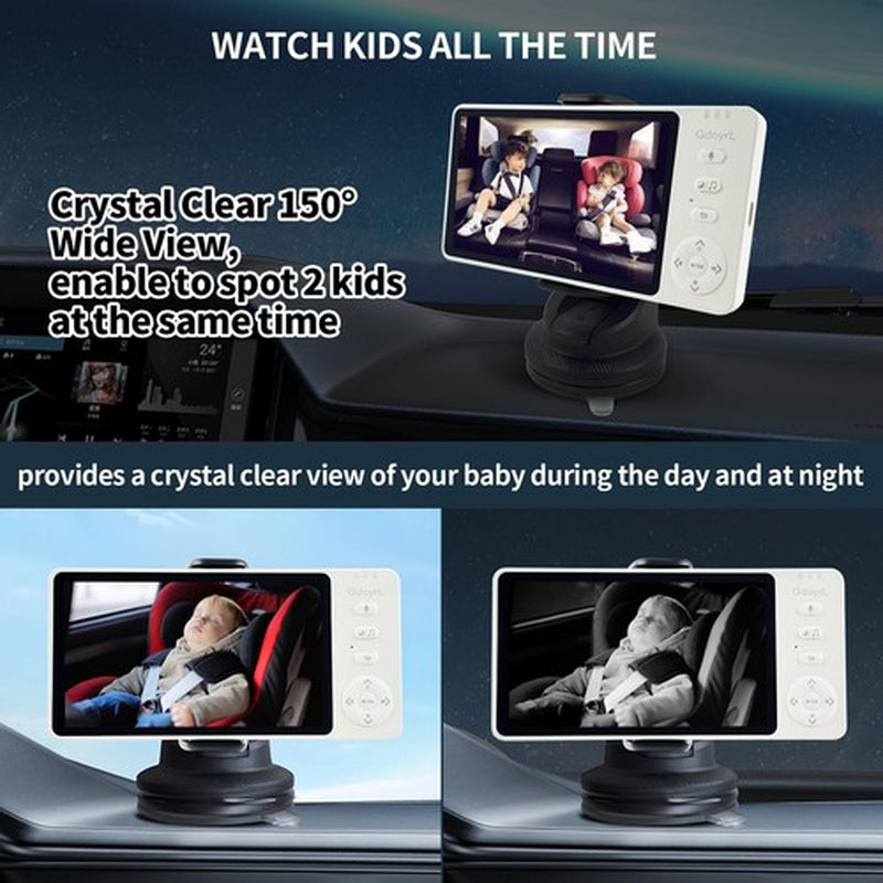 Baby Car Camera Backseat Wireless Baby Monitor with Camera (Max. Range 1000FT...