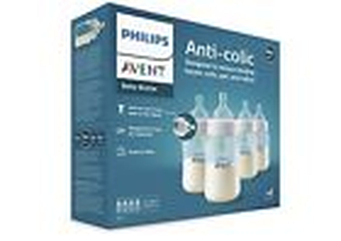 Philips Avent anti Colic Baby Bottles 4 Pack with Airfree Vent 9Oz