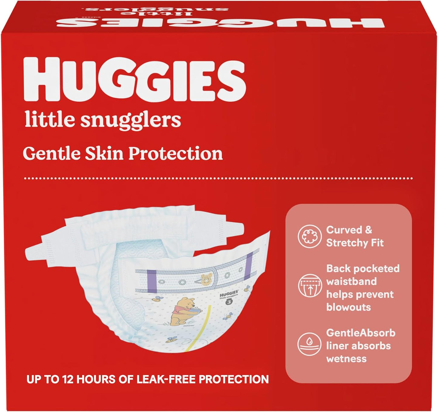 Baby Diapers Size 3 (16-28 Lbs), 156Ct, Little Snugglers