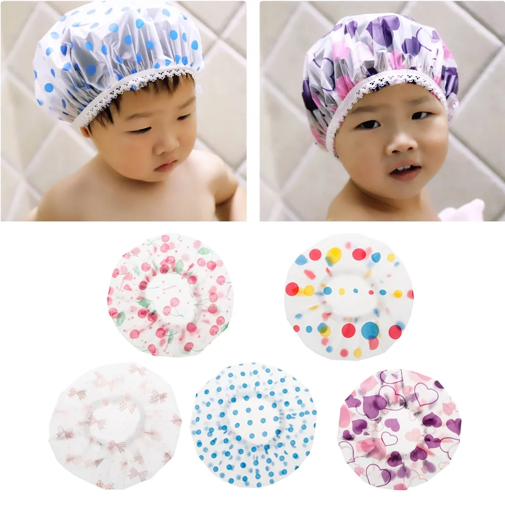 Waterproof Cap Safe Baby Shower Cap Kids Bath Visor Hat Adjustable Baby Shower Cap Protect Eyes Hair Wash Shield for Children