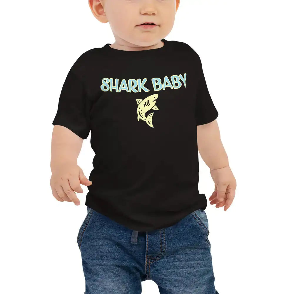Shark Baby Short Sleeve Tee – Tropical Seas Cotton Jersey T-Shirt for Infants