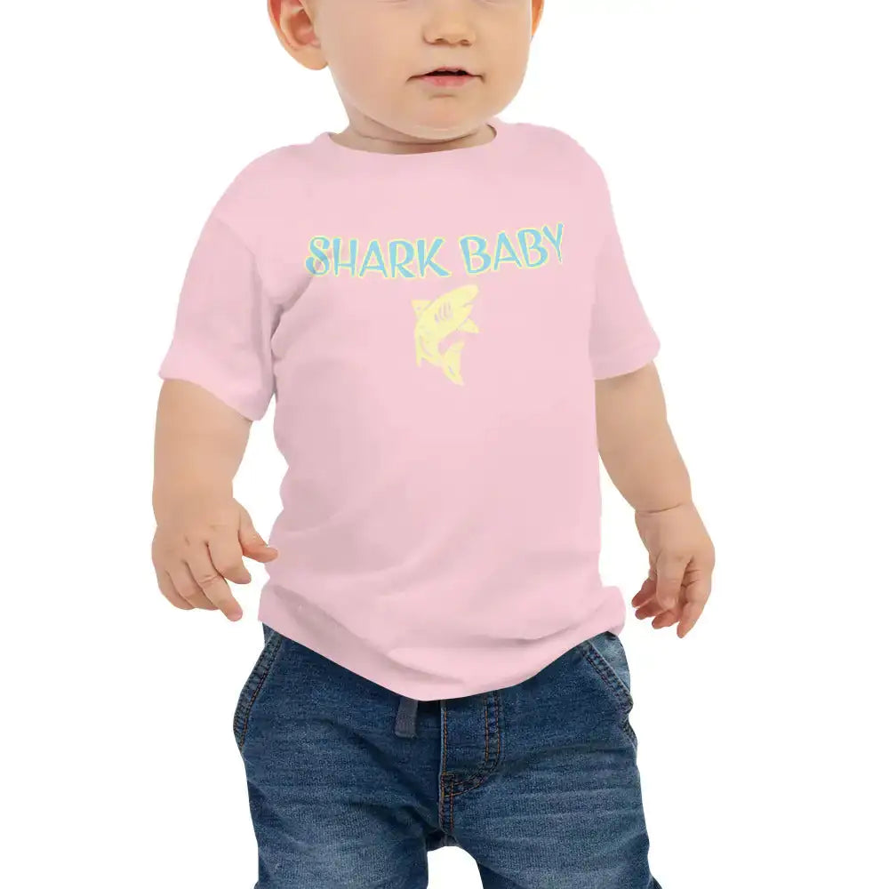 Shark Baby Short Sleeve Tee – Tropical Seas Cotton Jersey T-Shirt for Infants