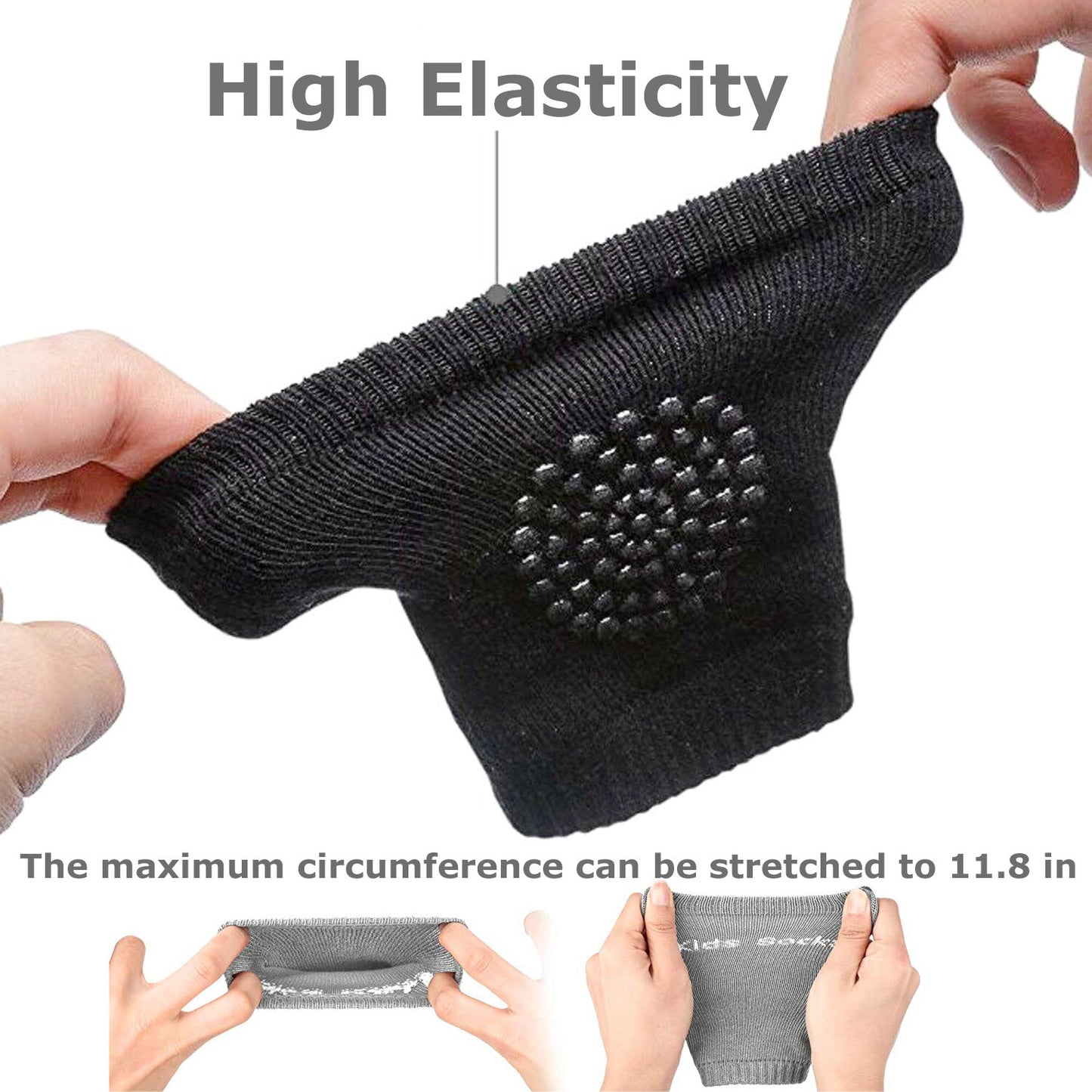 5 Pairs Crawling Knee Pads Safety Anti-Slip Walking Leg Elbow Protector for Baby