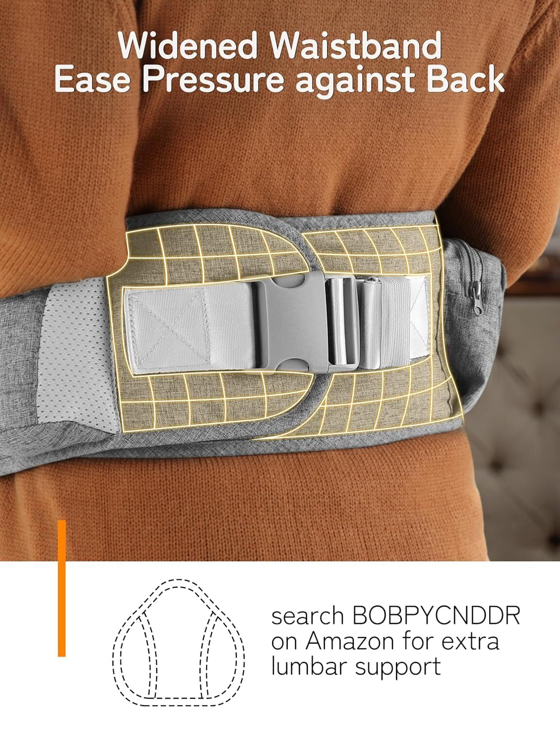 Baby Carrier with Hip Seat - Kangaroo Carrier Baby Body Holder with Waist Strap
