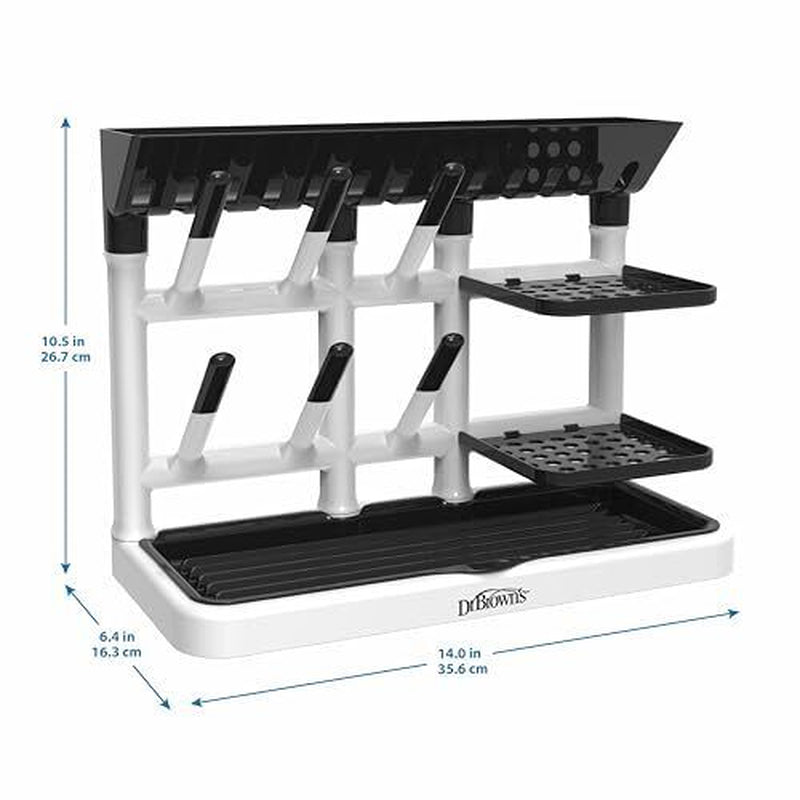 Compact Baby Bottle Drying Rack Vertical Drying Tower with Removable Tray