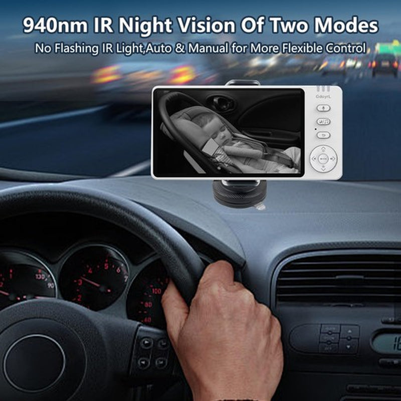 Baby Car Camera Backseat Wireless Baby Monitor with Camera (Max. Range 1000FT...