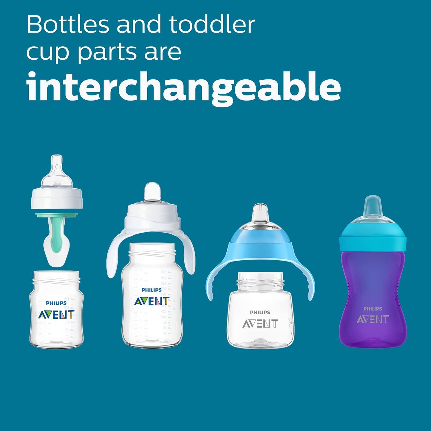 Philips Avent anti Colic Baby Bottles 4 Pack with Airfree Vent 9Oz