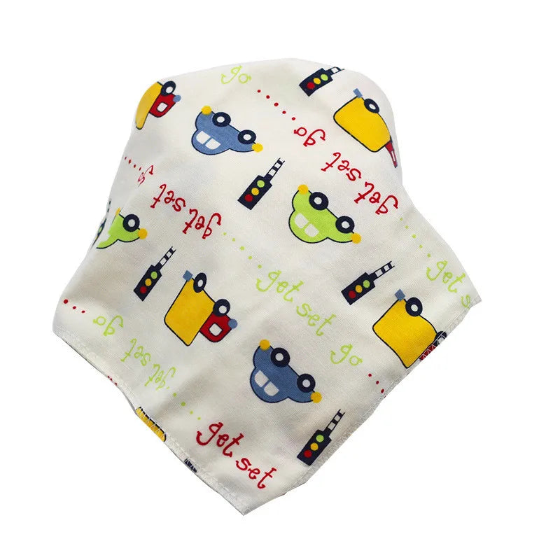 Baby Bibs Triangle Cotton Cartoon Child Baberos Bandana Bibs Babador Dribble Bibs Newborn Slabber Absorbent Cloth