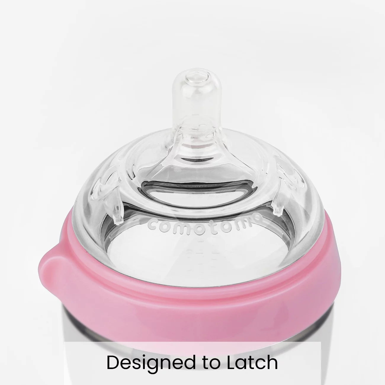 Baby Bottle, Pink, 8 Oz
