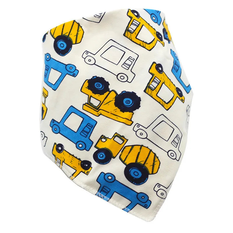 Baby Bibs Triangle Cotton Cartoon Child Baberos Bandana Bibs Babador Dribble Bibs Newborn Slabber Absorbent Cloth