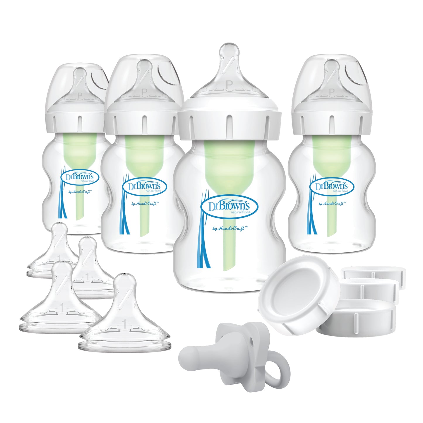 Natural Flow Anti-Colic Options+ Wide-Neck, Breast to Bottle, Pump & Store, Feeding Set