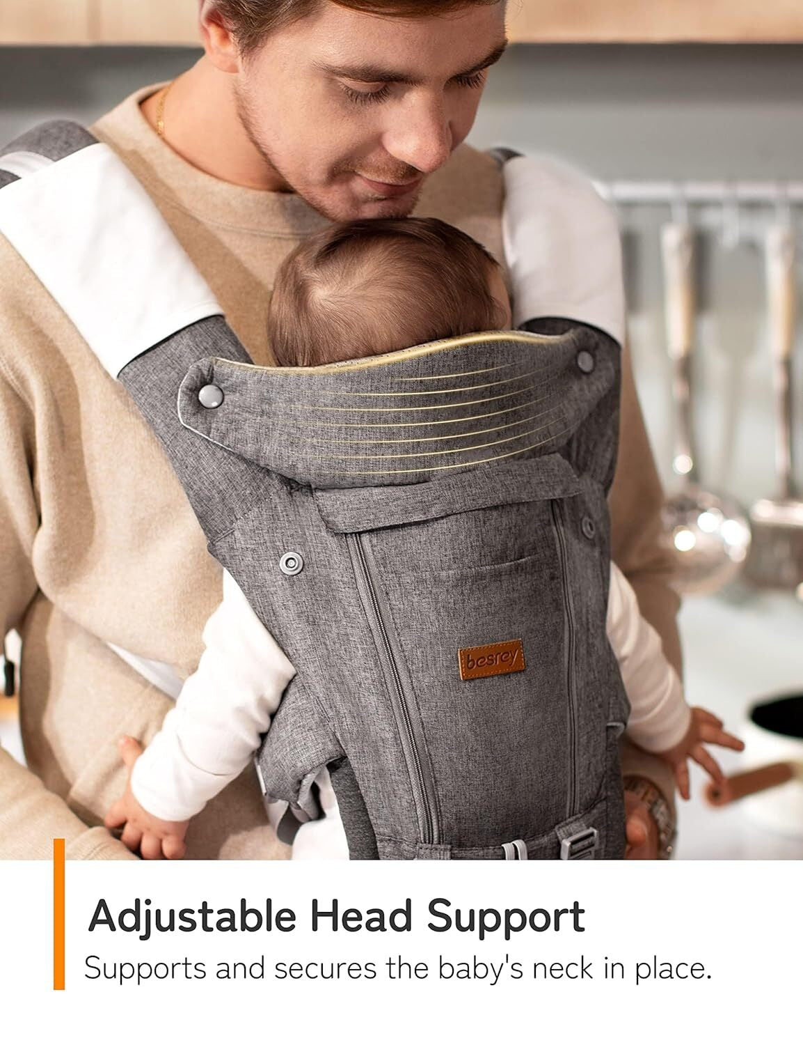 Baby Carrier with Hip Seat - Kangaroo Carrier Baby Body Holder with Waist Strap