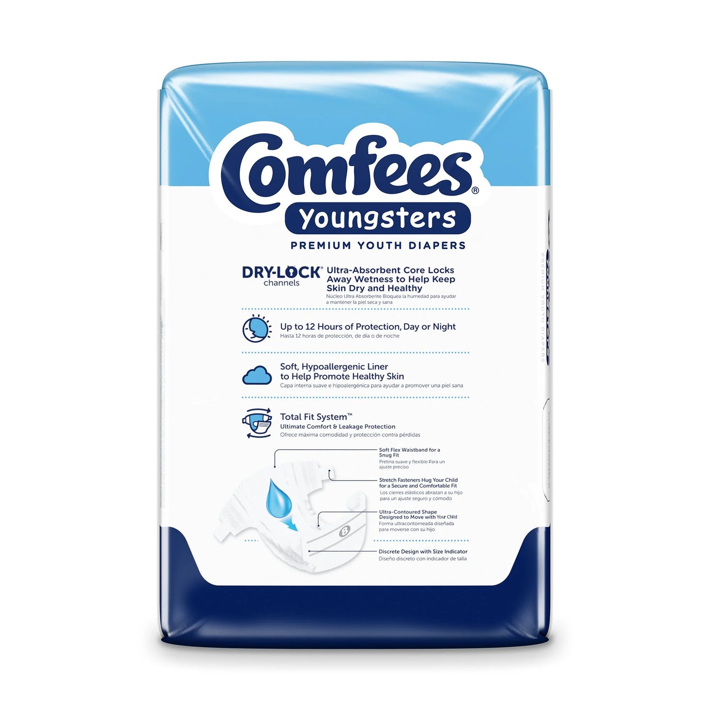 Youngsters Youth Incontinence Brief 8 Heavy Absorbency Contoured, CMF-8, 20 Ct