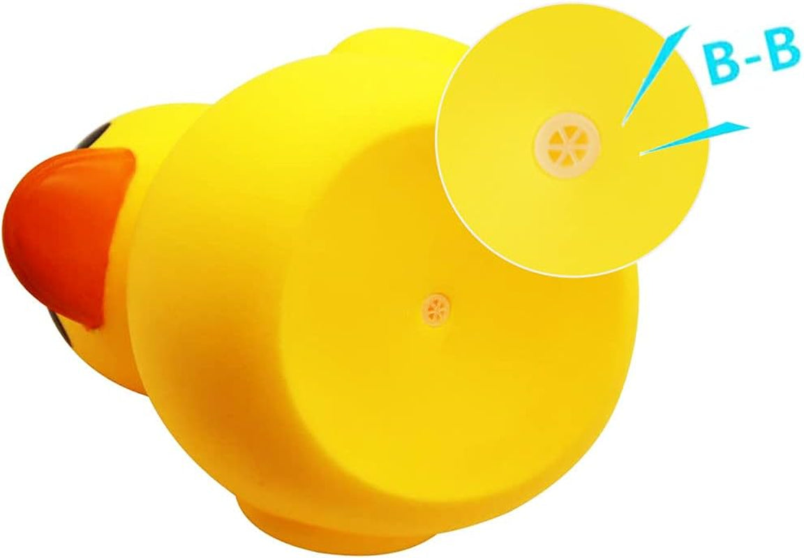 Yellow Rubber Ducks, Preschool Large Bath Toys Bathtub Floating Squeaky Duckies Gift for Baby Shower Infants Kids Toddler Party Decoration, 7.2 Inches (Large)