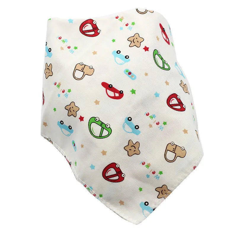 Baby Bibs Triangle Cotton Cartoon Child Baberos Bandana Bibs Babador Dribble Bibs Newborn Slabber Absorbent Cloth