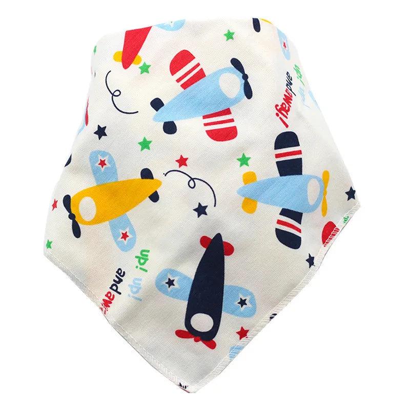 Baby Bibs Triangle Cotton Cartoon Child Baberos Bandana Bibs Babador Dribble Bibs Newborn Slabber Absorbent Cloth
