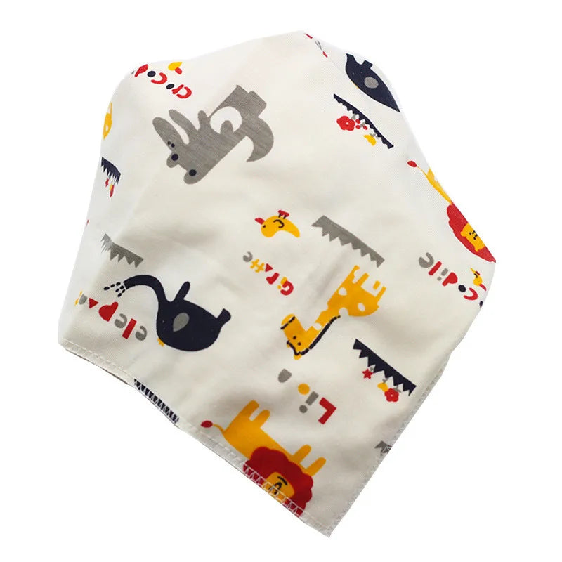Baby Bibs Triangle Cotton Cartoon Child Baberos Bandana Bibs Babador Dribble Bibs Newborn Slabber Absorbent Cloth