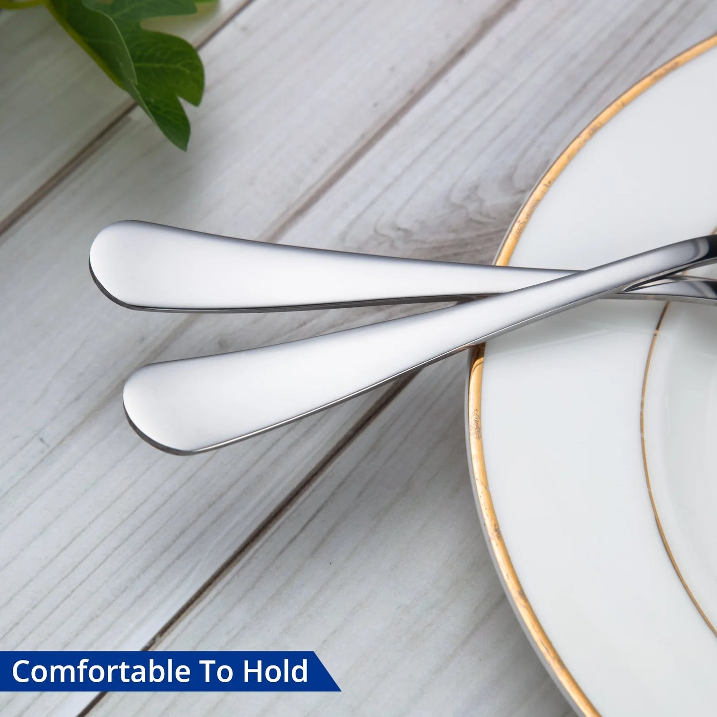 24Pcs Forks and Spoons Silverware Set Stainless Steel Flatware Cutlery Set for Home, Kitchen, Restaurant, Dishwasher Safe