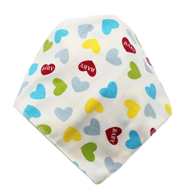 Baby Bibs Triangle Cotton Cartoon Child Baberos Bandana Bibs Babador Dribble Bibs Newborn Slabber Absorbent Cloth