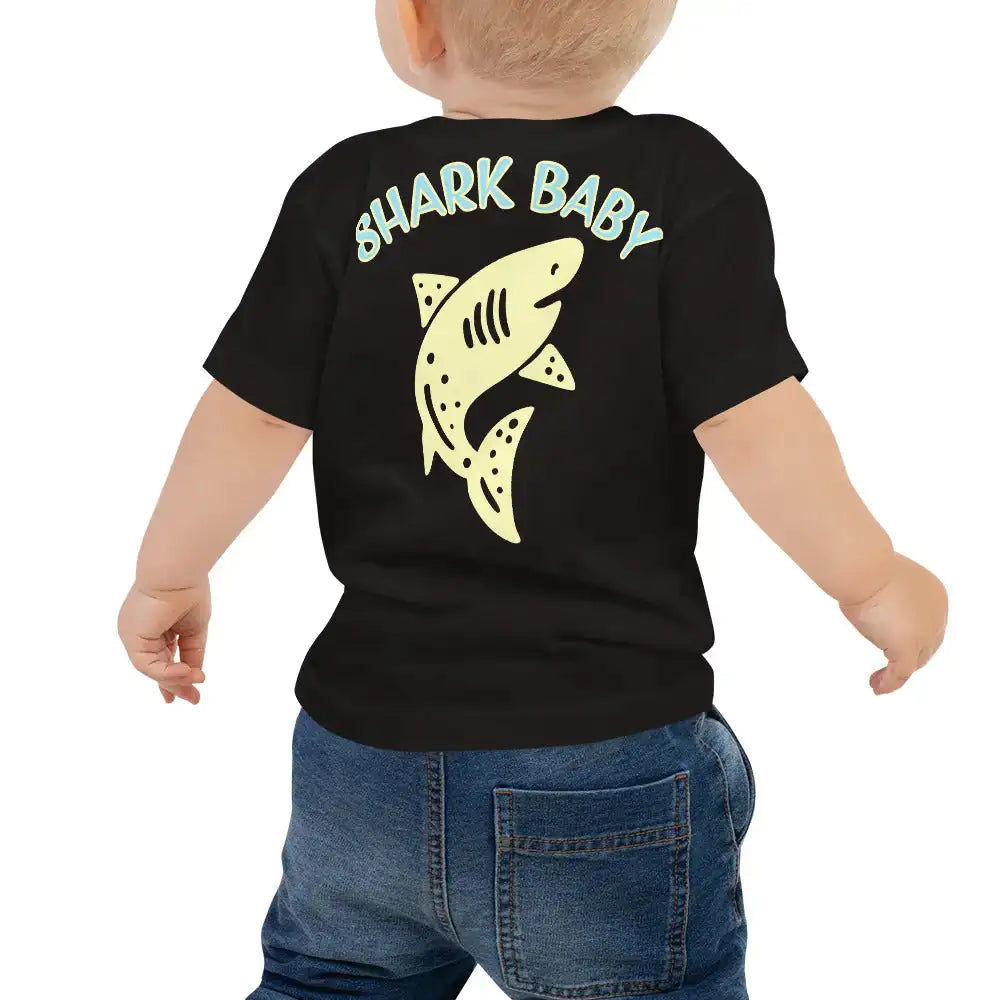 Shark Baby Short Sleeve Tee – Tropical Seas Cotton Jersey T-Shirt for Infants