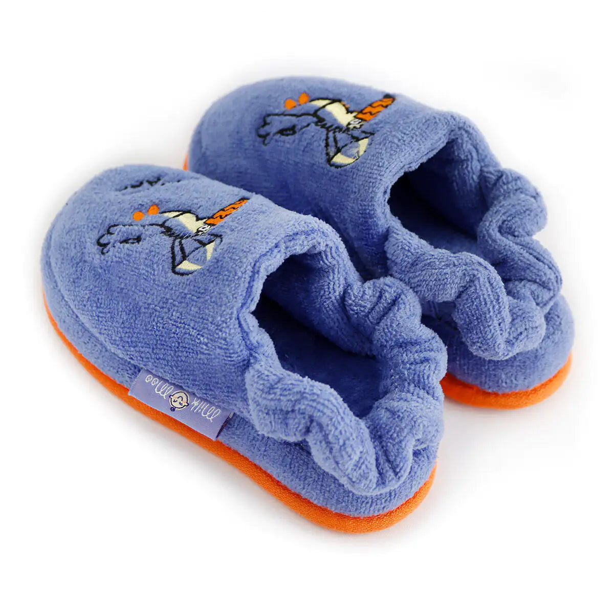 Milk&Moo Flying Toucan Kids Slippers – 100% Cotton, Anti-Slip Indoor House Shoes for Boys & Girls, EU 29–30 / US 12–12.5C