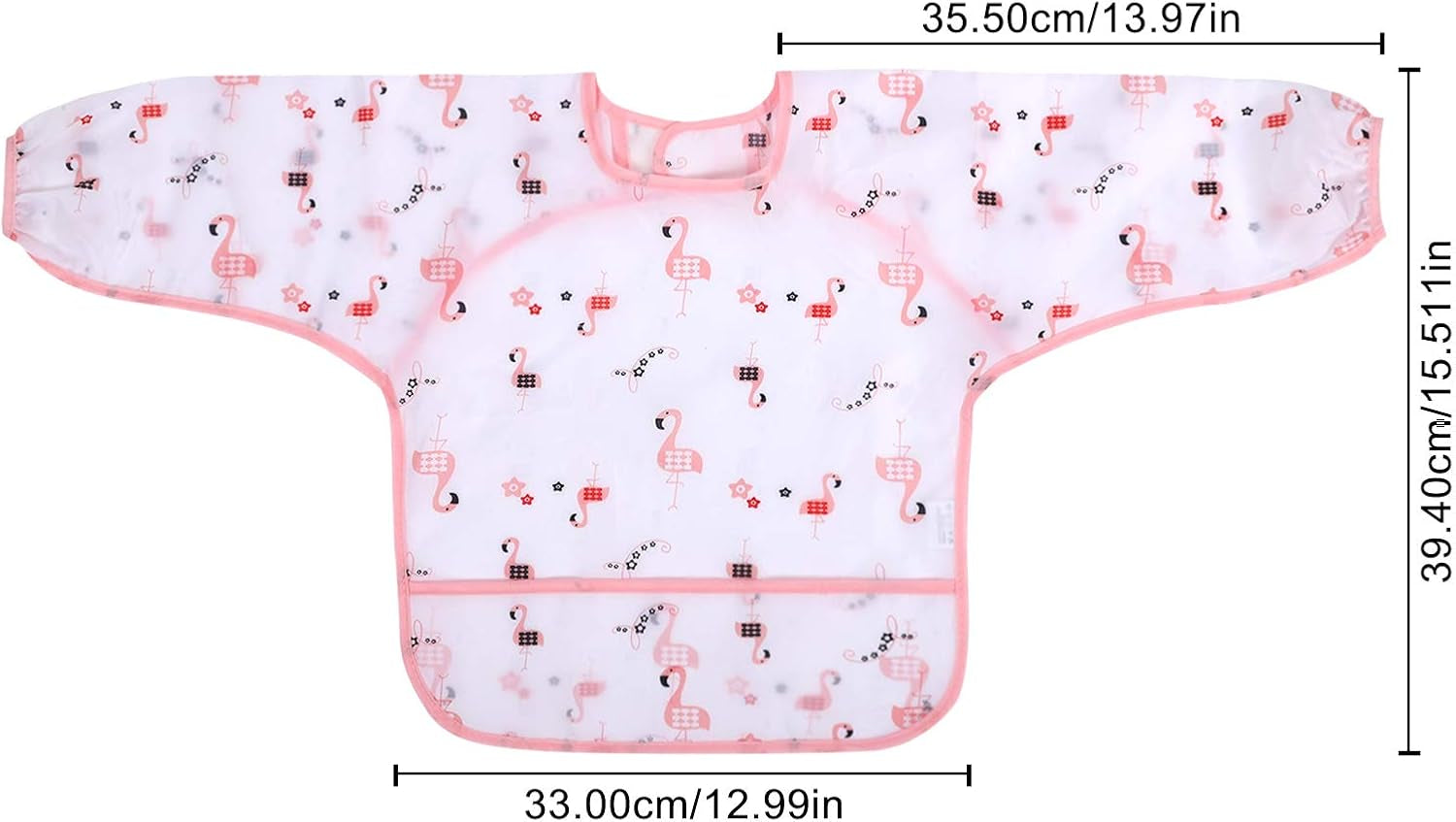 Long Sleeve Baby Bibs, Waterproof Sleeved Bib, Toddler Soft Bib for 6-36 Months