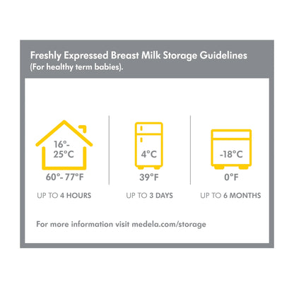Breast Milk Collection and Storage Bottles with Solid Lids - 6Pk/5Oz