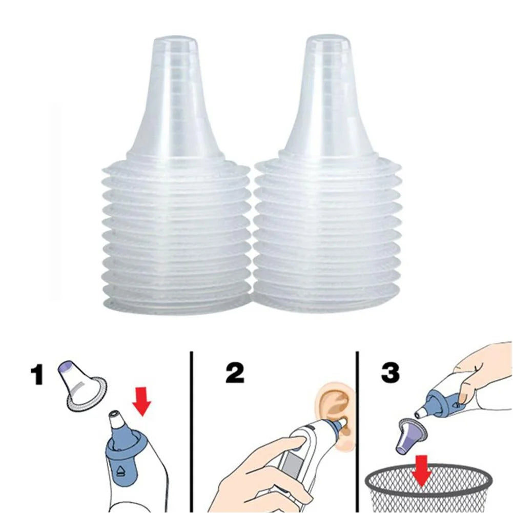 Ear Thermometer Cover for ,Ear Thermometer Cover Replacement,100Pcs PP Plastic Ear Thermometer Probe Protective Cover Replacement Accessory For