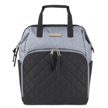 Baby Girls' 7-Pocket Diaper Backpack Color: Gray/Black Size: One Size